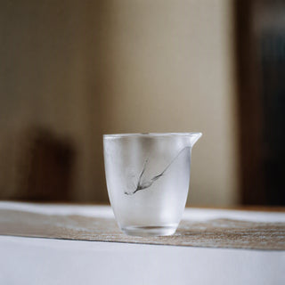 Concord Fairness Cup, Ink Color glass — hand-cast liuli fairness cup by Yuen Design