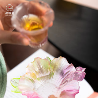 FloraDeity™ Twelve-October Hibiscus Teacup Saucer
