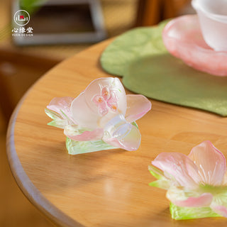 FloraDeity™ Twelve-March Peach Blossom Tea Set